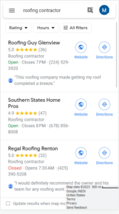Local seo for Roofing Companies